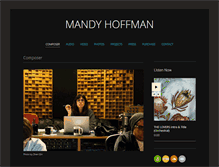 Tablet Screenshot of mandyhoffman.com